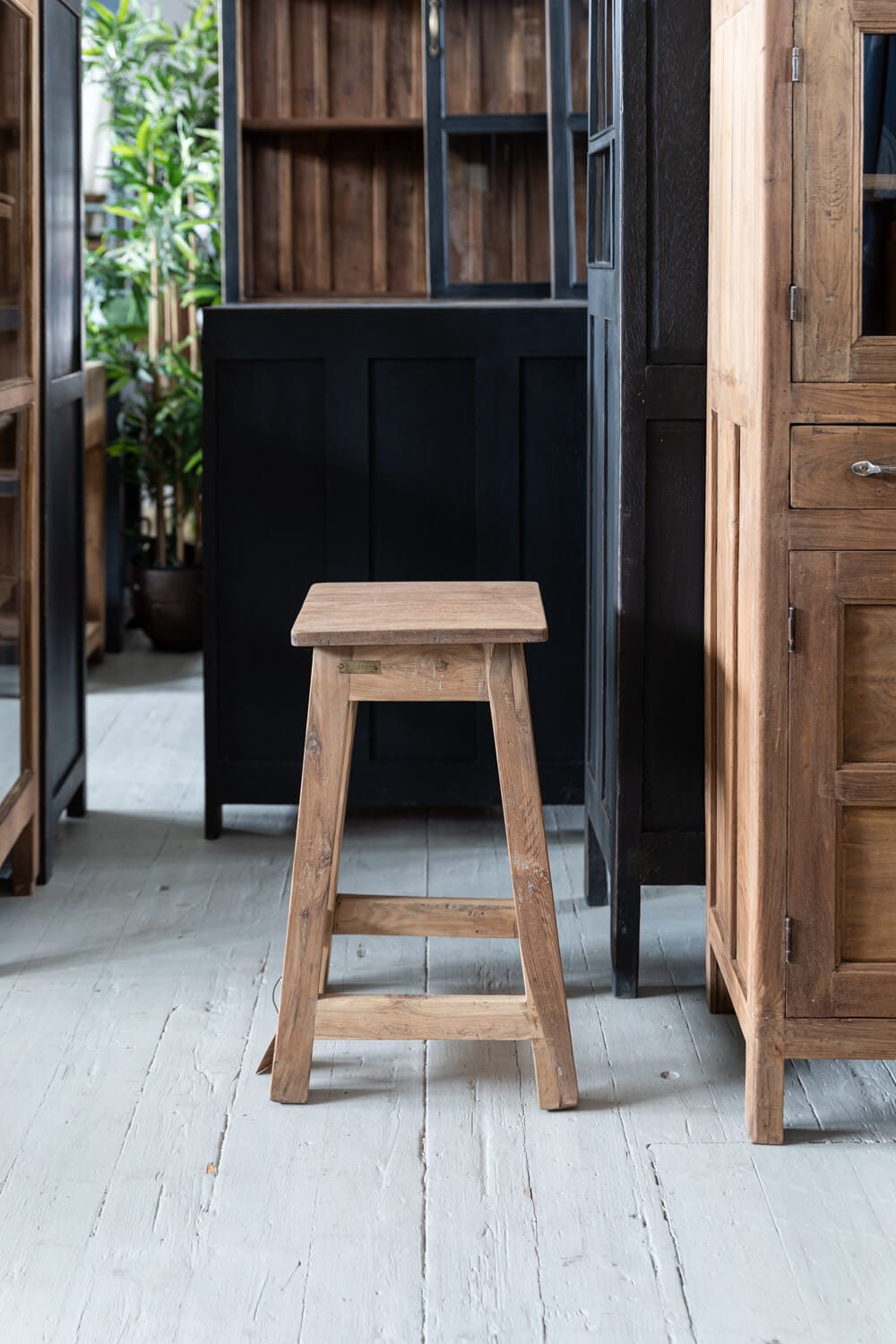 träpall vintage teak, Palle