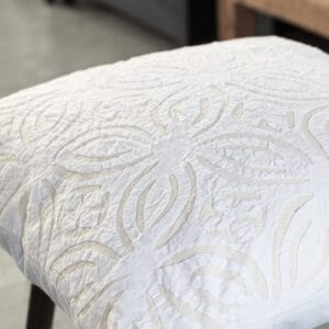 CUTWORK Kuddfodral vit 45*45
