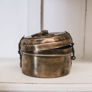 CHAPATI BOX vintage i mässing 13 cm