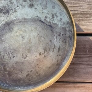 MÄSSINGSFAT Vintage 27 cm